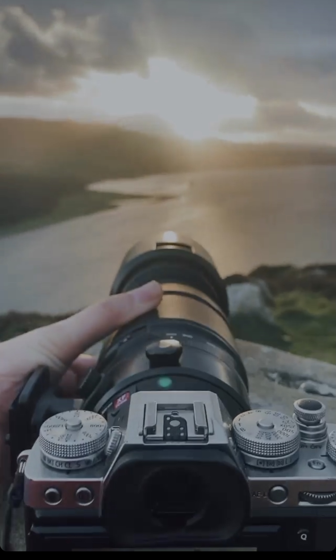 Photographing the evening light on Davaar